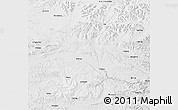 Physical 3D Map of Nyainrong, semi-desaturated
