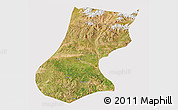 Satellite 3D Map of Nyainrong, cropped outside