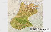 Satellite 3D Map of Nyainrong, lighten