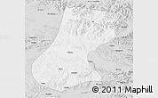 Silver Style 3D Map of Nyainrong
