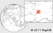 Blank Location Map of Nyainrong