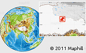 Physical Location Map of Nyainrong, highlighted parent region