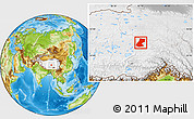 Physical Location Map of Nyainrong