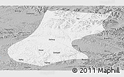 Gray Panoramic Map of Nyainrong
