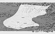Physical Panoramic Map of Nyainrong, darken