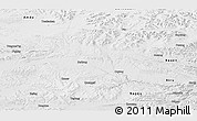 Physical Panoramic Map of Nyainrong, desaturated