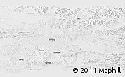 Physical Panoramic Map of Nyainrong, lighten, desaturated