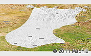 Physical Panoramic Map of Nyainrong, satellite outside
