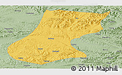 Savanna Style Panoramic Map of Nyainrong