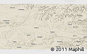 Shaded Relief Panoramic Map of Nyainrong