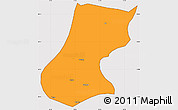 Political Simple Map of Nyainrong, cropped outside