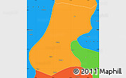 Political Simple Map of Nyainrong