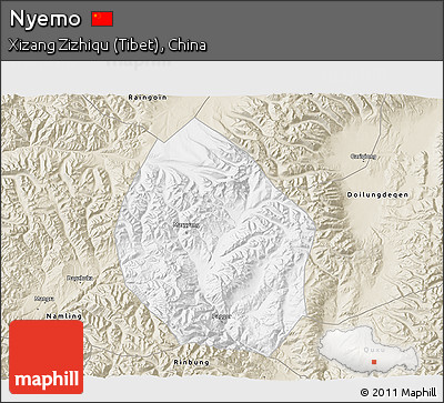Classic Style 3D Map of Nyemo