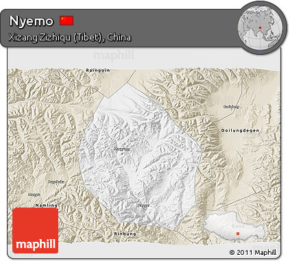 Classic Style 3D Map of Nyemo