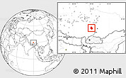 Blank Location Map of Nyemo
