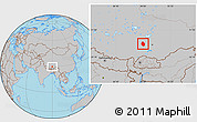 Gray Location Map of Nyemo