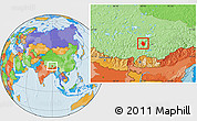 Political Location Map of Nyemo