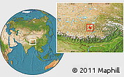 Satellite Location Map of Nyemo