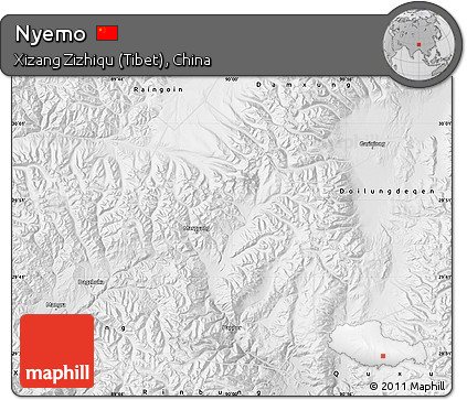 Physical Map of Nyemo