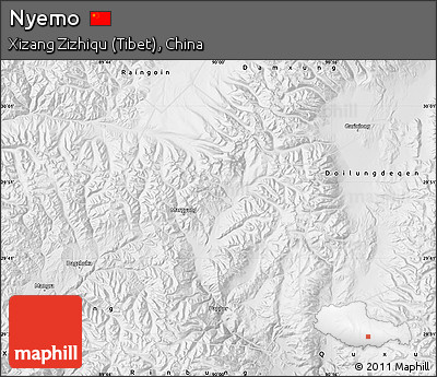 Physical Map of Nyemo