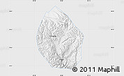 Physical Map of Nyemo, single color outside