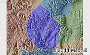 Political Map of Nyemo, semi-desaturated
