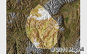 Satellite Map of Nyemo, darken