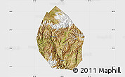 Satellite Map of Nyemo, single color outside