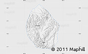 Silver Style Map of Nyemo, single color outside