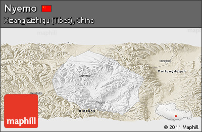 Classic Style Panoramic Map of Nyemo