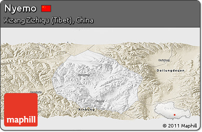 Classic Style Panoramic Map of Nyemo