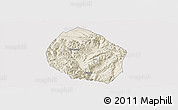 Shaded Relief Panoramic Map of Nyemo, cropped outside