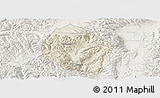 Shaded Relief Panoramic Map of Nyemo, lighten