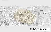 Shaded Relief Panoramic Map of Nyemo, physical outside
