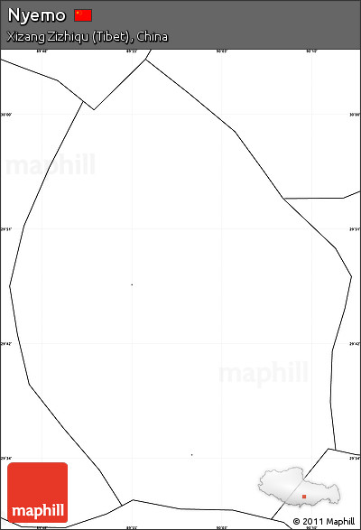 Blank Simple Map of Nyemo, no labels