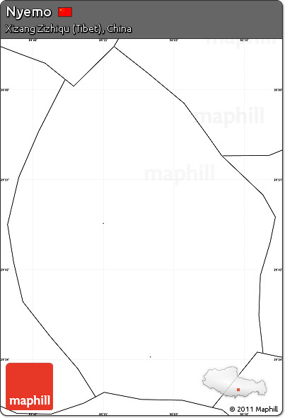 Blank Simple Map of Nyemo, no labels