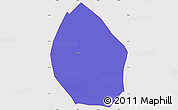 Political Simple Map of Nyemo, cropped outside