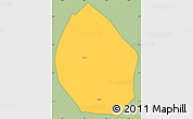 Savanna Style Simple Map of Nyemo, cropped outside