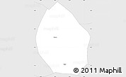 Silver Style Simple Map of Nyemo