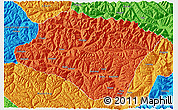 Political 3D Map of Nyingchi