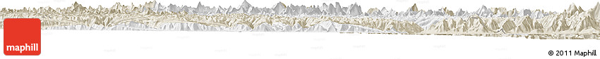 Classic Style Horizon Map of Nyingchi