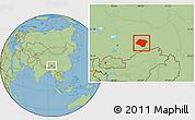 Savanna Style Location Map of Nyingchi