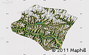 Satellite Map of Nyingchi, cropped outside