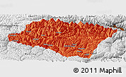 Political Panoramic Map of Nyingchi, physical outside