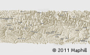 Shaded Relief Panoramic Map of Nyingchi
