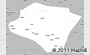 Gray Simple Map of Nyingchi