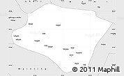 Silver Style Simple Map of Nyingchi