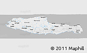 Gray Panoramic Map of Xizang Zizhiqu (Tibet), single color outside