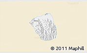Classic Style 3D Map of Qonggyai, single color outside