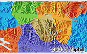 Satellite 3D Map of Qonggyai, political outside